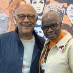 Anant Singh and award-winning musician, Angelique Kidjo at the inaugural Global Arts and Culture Council Meeting