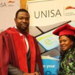 Walter Magaya in a graduation gown