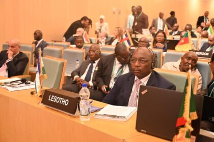 Lesotho’s Prime Minister Sam Ntsokoane Matekane at the African Peer Review Mechanism Forum during the 38th AU Summit in Addis Ababa.