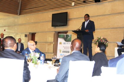 Hakainde Hichilema, The President of the Republic of Zambia attended the Presidential Breakfast Meeting on establishing the Africa Credit Rating Agency (AfCRA) at the African Union headquarters in Addis Ababa.