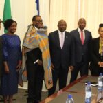 AfDB President Dr. Akinwumi Adesina meets King Letsie III in Lesotho during his official visit to discuss development initiatives.