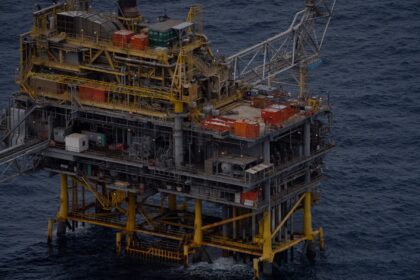General view of an oil rig at sea off Tunisia, where more than 30 migrants including two children have been stranded for three days, according to the Sea-Watch charity, in this handout picture released on March 3, 2025. Sea-Watch/Handout via REUTERS