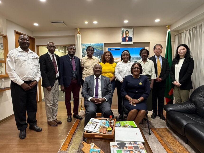 Permanent Secretary Subeta Mutelo leads five top Zambian SMEs during a business mission in Tokyo under the JICA-supported Joint Empowerment Programme.