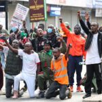 Protestors participate in a demonstration to mark the first anniversary of the 2024 anti-government protests that drew widespread condemnation over the use of force by security agencies, in Nairobi, Kenya June 25, 2025. REUTERS/Monicah Mwangi